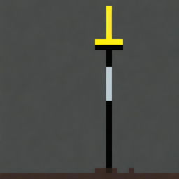 Create a detailed pixel art image of a sword