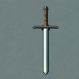 Create a detailed pixel art image of a sword