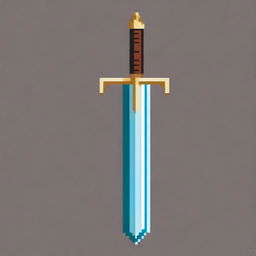 Create a detailed pixel art image of a sword