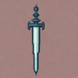 Create a detailed pixel art image of a sword