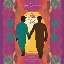 A beautifully designed book cover for a gay romance novel titled 'THE SHADES OF US' with an Indian theme