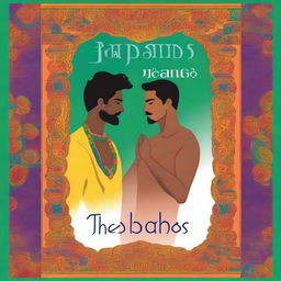 A book cover for a gay romance novel titled 'THE SHADES OF US' with an Indian theme