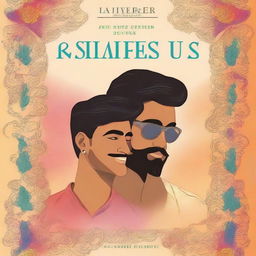 Create a book cover for 'HE SHADES OF US', a gay romance novel with an Indian theme by author Jaiveer Singh