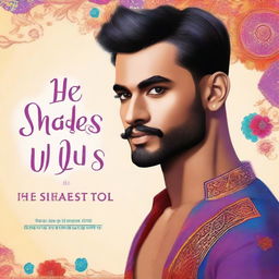 Create a book cover for 'HE SHADES OF US', a gay romance novel with an Indian theme by author Jaiveer Singh