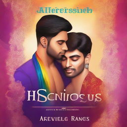 Create a book cover for 'HE SHADES OF US', a gay romance novel with an Indian theme by author Jaiveer Singh