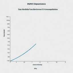 A dynamic and visually striking graphic of the production possibility frontier (PPF) curve. Please include both axes labeled with hypothetical goods or services, and the curve demonstrating the concept of scarcity, opportunity cost, and efficiency.