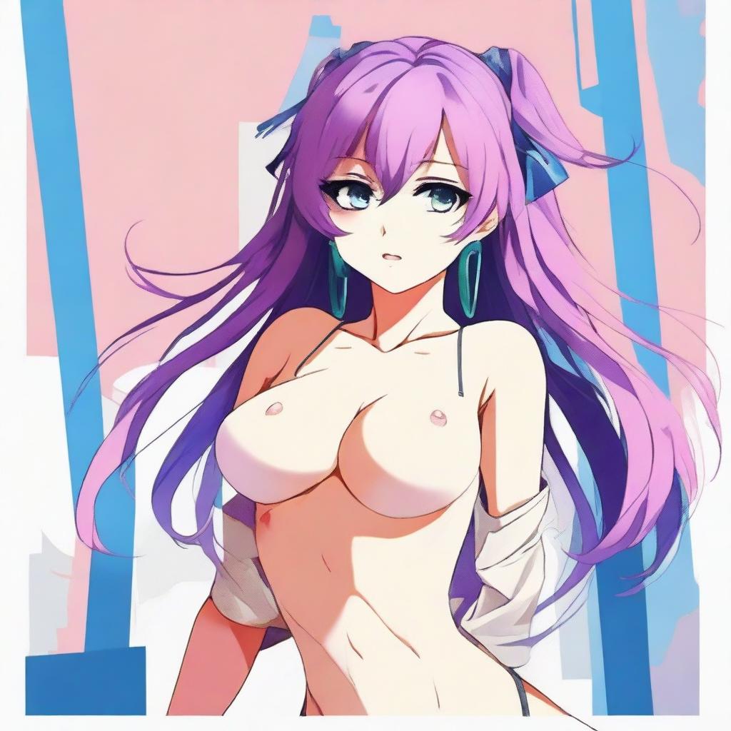 Create an image of a sexy anime girl