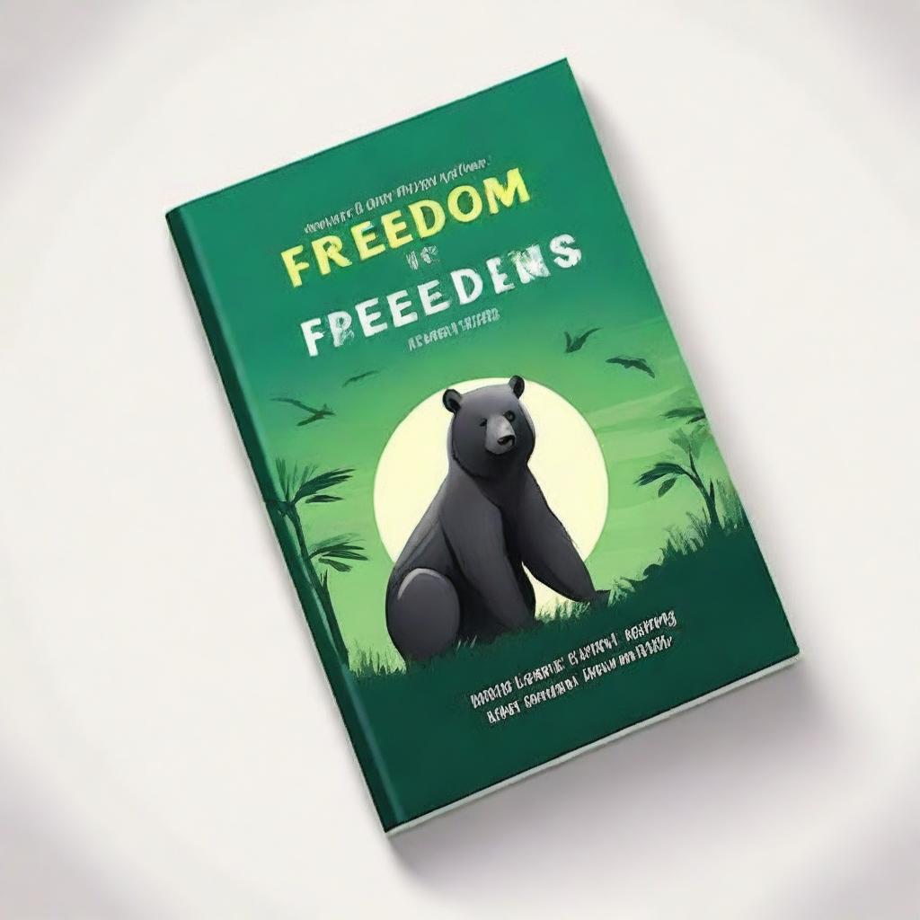 Create a book cover for a book titled 'Freedom V/S Captivity' inspired by the theme from the chapter 'The Adventures of Toto'