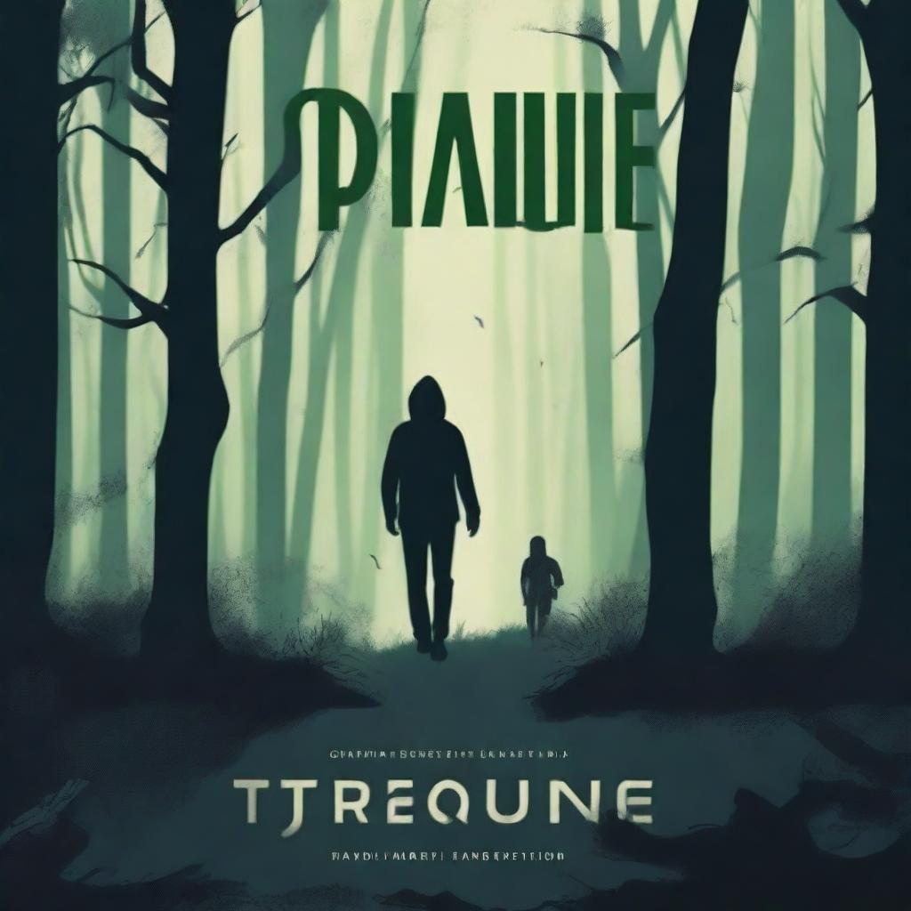 Create a fantastic book cover titled 'Traqué'