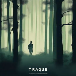 Create a fantastic book cover titled 'Traqué'