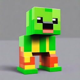 Create an image of a Minecraft Creeper reimagined as a Pokemon