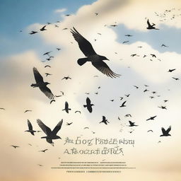 An image with a sky background featuring birds flying