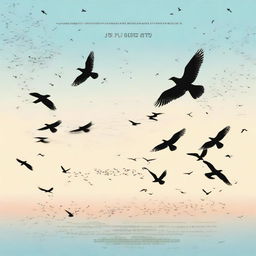 An image with a sky background featuring birds flying