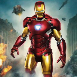 Create an epic movie poster for Ironman 4