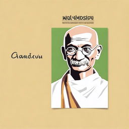 Create a cover page for an assignment on the topic of Mahatma Gandhi