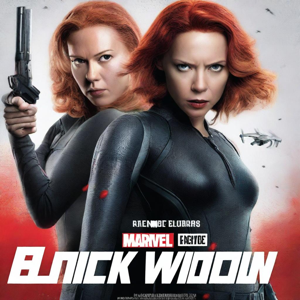 A movie poster for 'Black Widow 2: The White Widow'