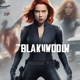 A movie poster for 'Black Widow 2: The White Widow'