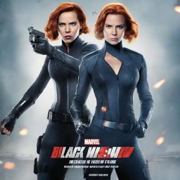 A movie poster for 'Black Widow 2: The White Widow'