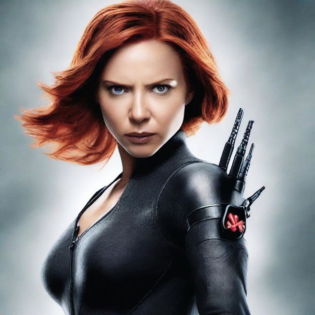 Create a movie poster for 'Black Widow 2: The White Widow'