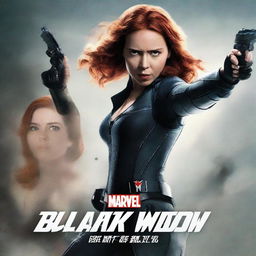 A movie poster for 'Black Widow 2: The White Widow'