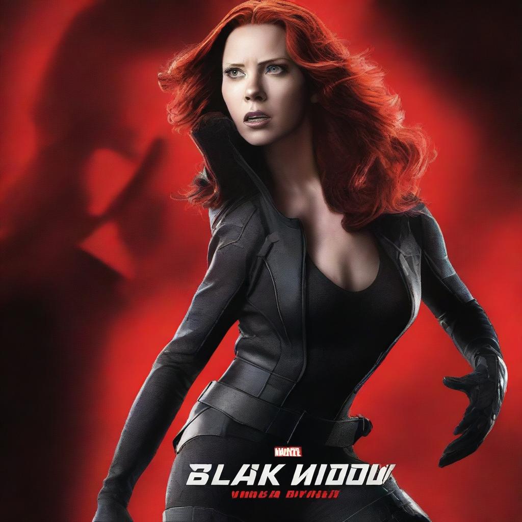 A dynamic movie poster for 'Black Widow 2: The White Widow', featuring Black Widow and a girl in a white assassin outfit engaged in an intense fight