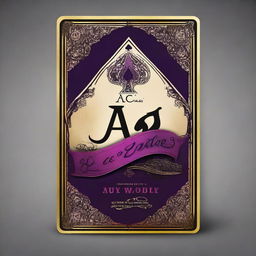 Create an eye-catching young adult fantasy romance book cover titled 'Ace of Spades' with an Alice in Wonderland theme