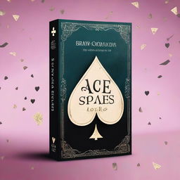 Design a young adult fantasy romance book cover titled 'Ace of Spades' with an Alice in Wonderland theme