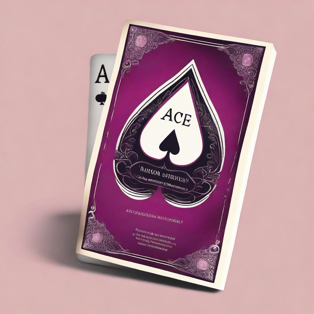 Design a young adult fantasy romance book cover titled 'Ace of Spades' with an Alice in Wonderland theme