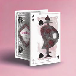 Design a young adult fantasy romance book cover titled 'Ace of Spades' with an Alice in Wonderland theme