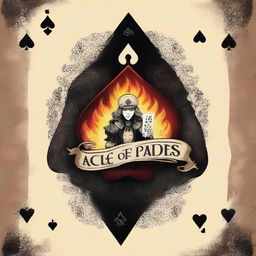 Design a young adult fantasy romance book cover titled 'Ace of Spades' with an Alice in Wonderland theme