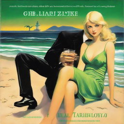 The cover depicts a night scene at the beach