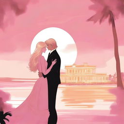 The cover features a blurred background of a modern, opulent beachside mansion, highlighting the wealth and lifestyle of the protagonist