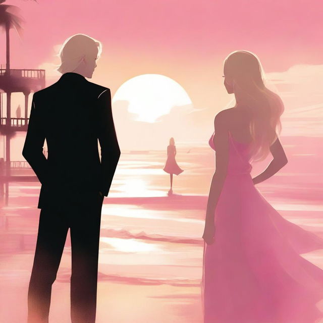 The cover features a blurred background of a modern, opulent beachside mansion, highlighting the wealth and lifestyle of the protagonist