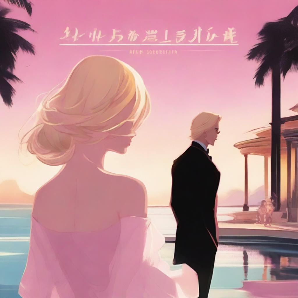 The cover features a blurred background of a modern, opulent beachside mansion, highlighting the wealth and lifestyle of the protagonist