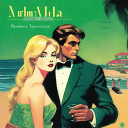 The cover depicts a night scene at the beach