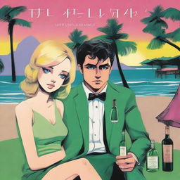 The cover depicts a modern night scene at the beach