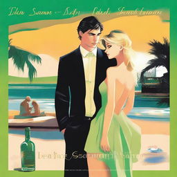 The cover depicts a modern night scene at the beach