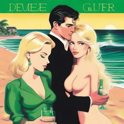 The cover depicts a modern night scene at the beach