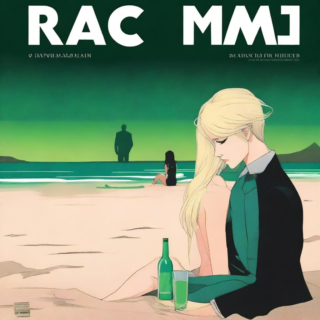 The cover depicts a modern night scene at the beach, evoking a somber mood