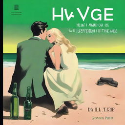 The cover depicts a modern night scene at the beach, evoking a somber mood