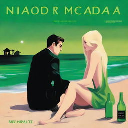 The cover depicts a modern night scene at the beach, evoking a somber mood