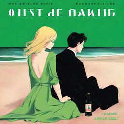 The cover depicts a modern night scene at the beach, evoking a somber mood