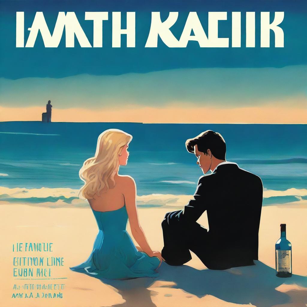 The cover depicts a modern night scene at the beach, evoking a somber mood