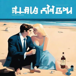 The cover depicts a modern night scene at the beach, evoking a somber mood