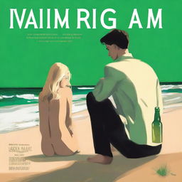 The cover depicts a modern night scene at the beach, evoking a somber mood