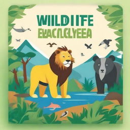 Create a book cover for a wildlife encyclopedia