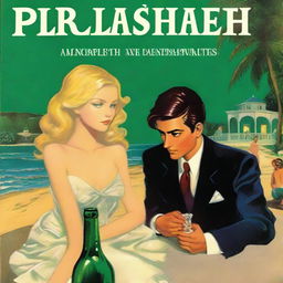 The cover depicts a night scene at the beach