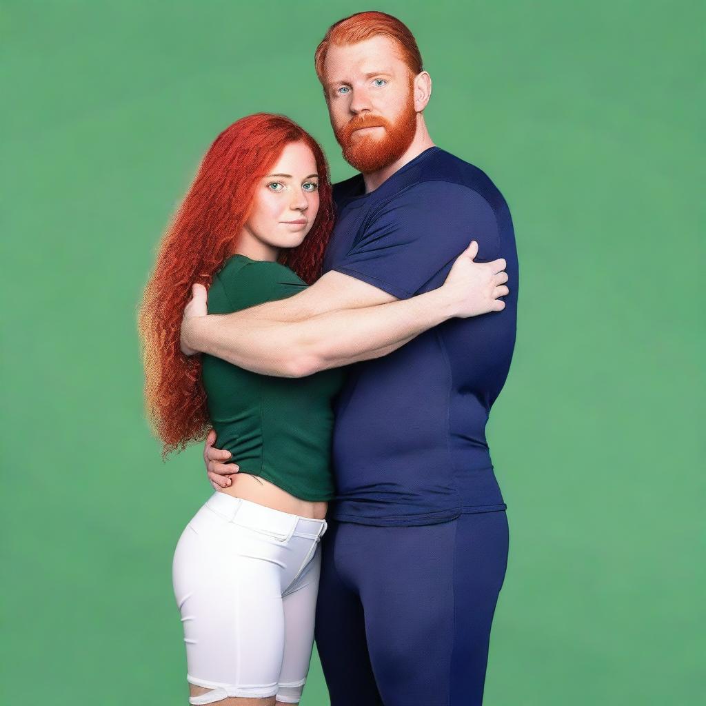 Create a full-body image of a couple