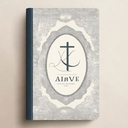 A beautifully designed Bible cover featuring elegant typography, intricate patterns, and a serene background