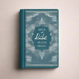 A beautifully designed Bible cover featuring elegant typography, intricate patterns, and a serene background